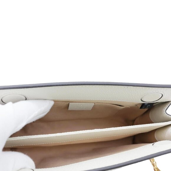 Gucci  Ophidia Web Small GG Floral Canvas Chain Shoulder Bag Off White 503877 - Picture 11 of 13